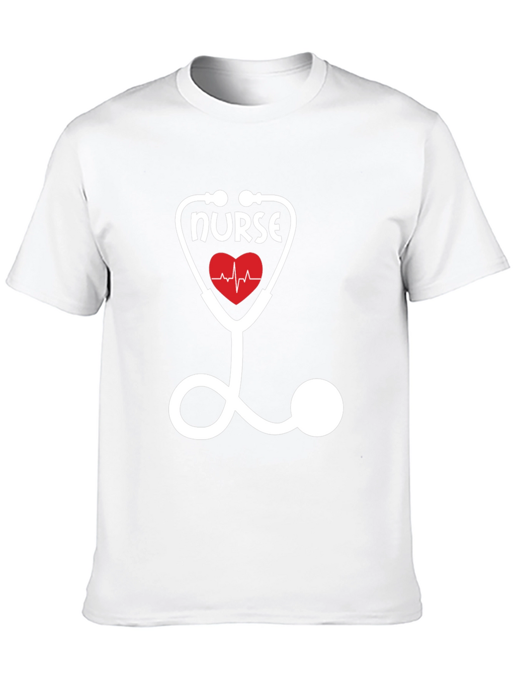 Nurse Stethoscope Heartbeat T-Shirt - Medical Professional Apparel