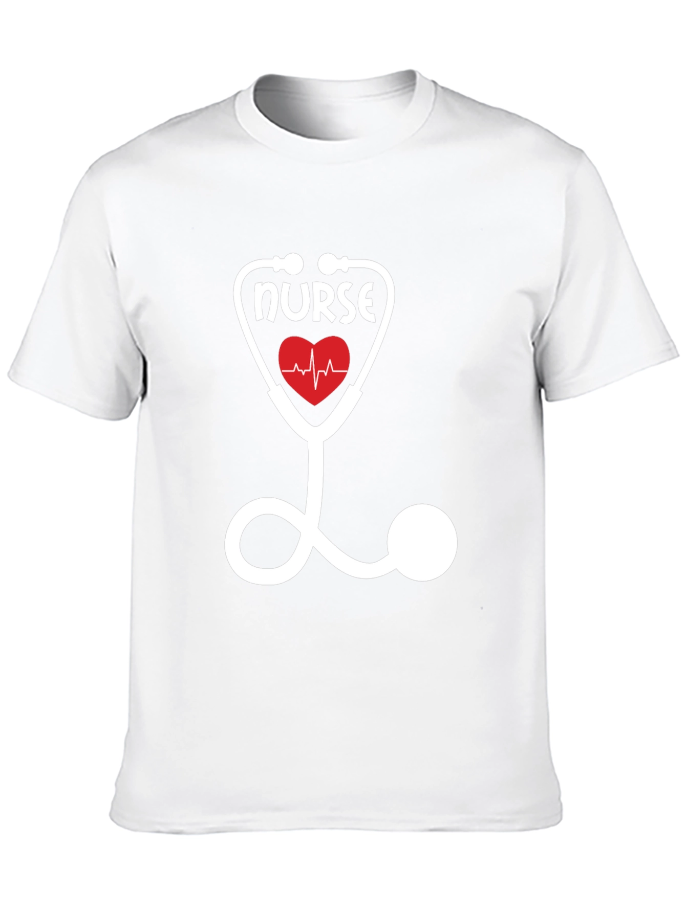 Nurse Stethoscope Heartbeat T-Shirt - Medical Professional Apparel