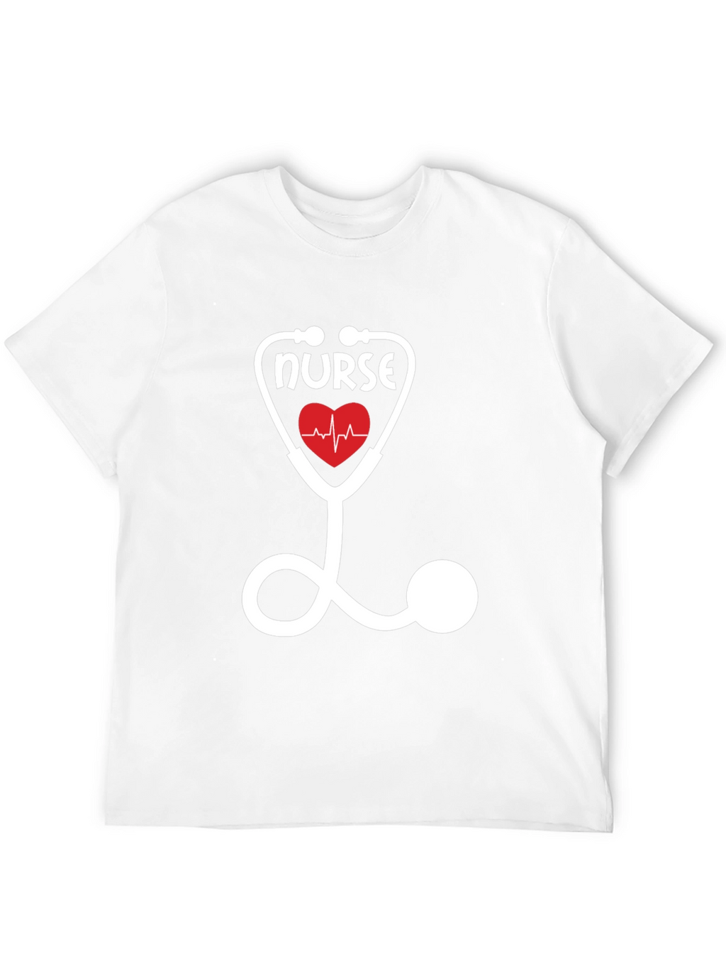 Nurse Stethoscope Heartbeat T-Shirt - Medical Professional Apparel