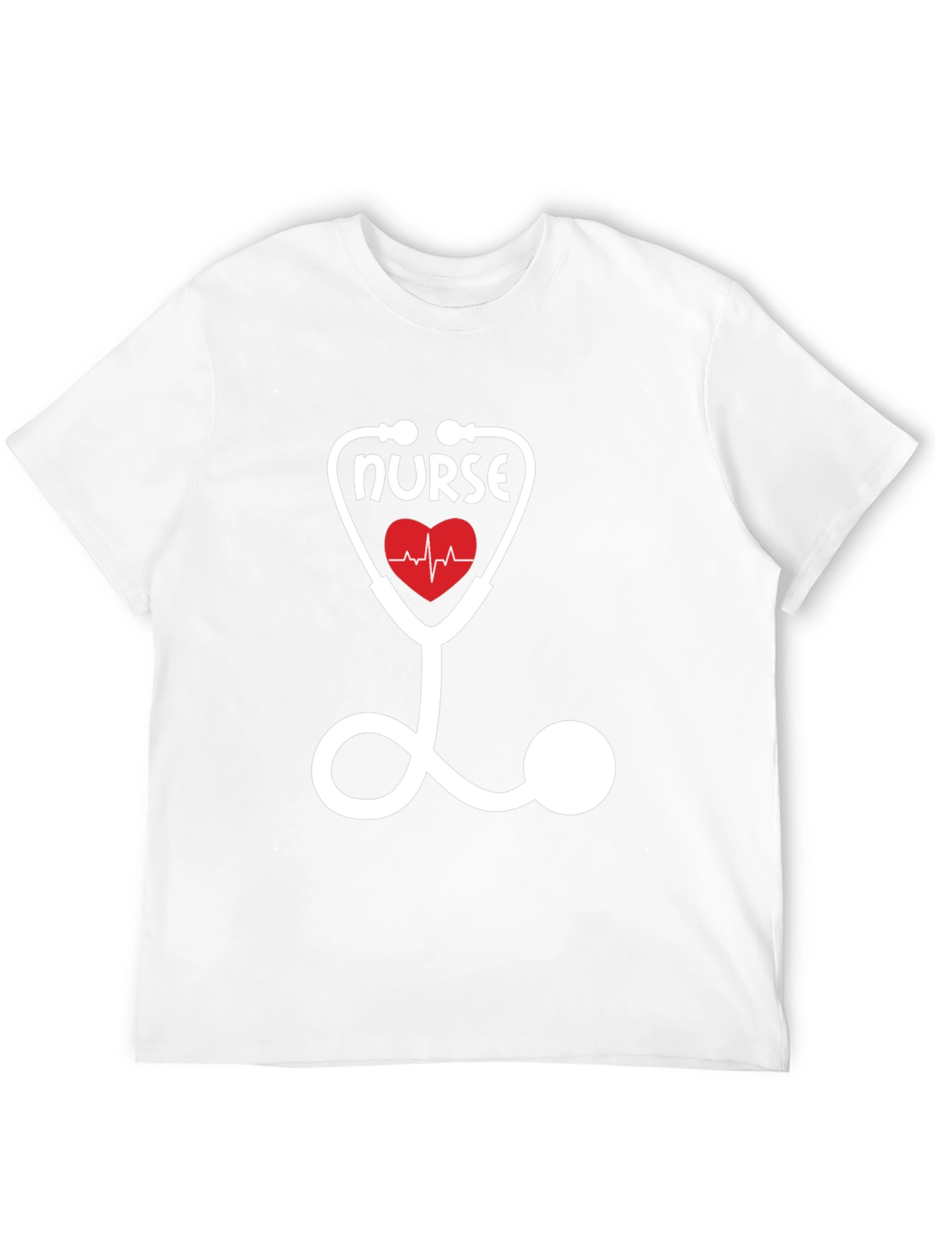 Nurse Stethoscope Heartbeat T-Shirt - Medical Professional Apparel
