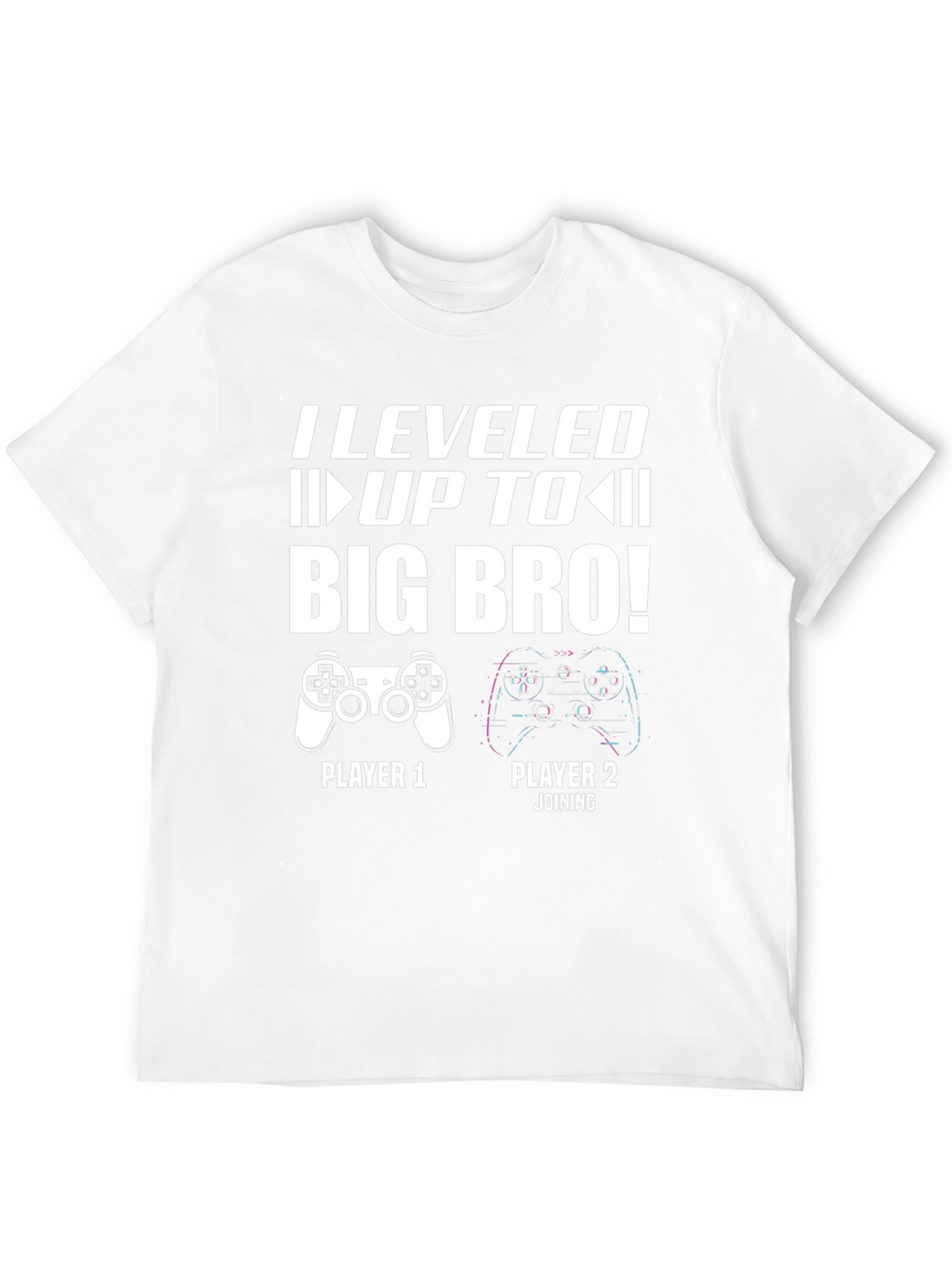 Level Up to Big Bro T-Shirt - Gamer Announcement
