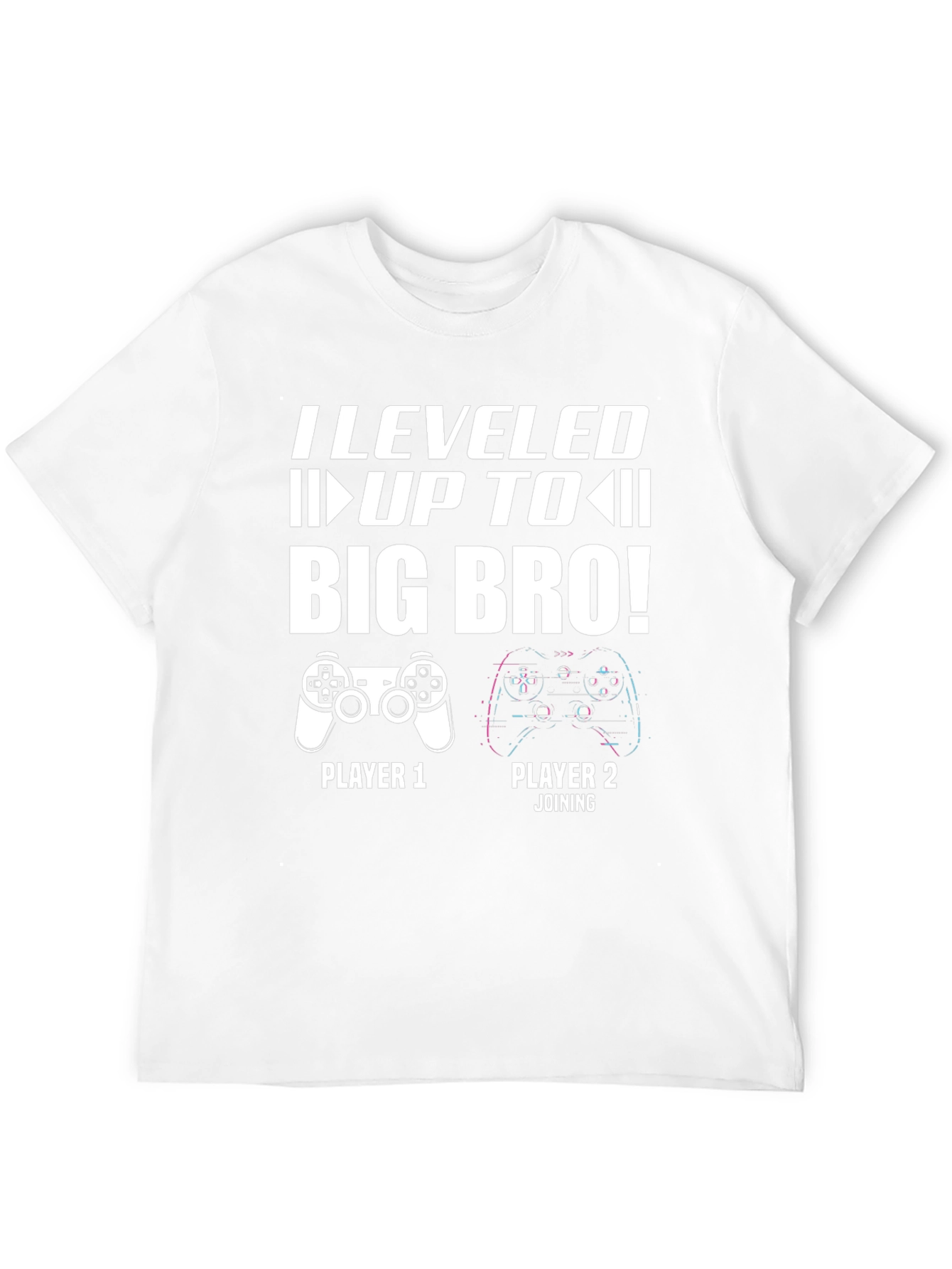 Level Up to Big Bro T-Shirt - Gamer Announcement