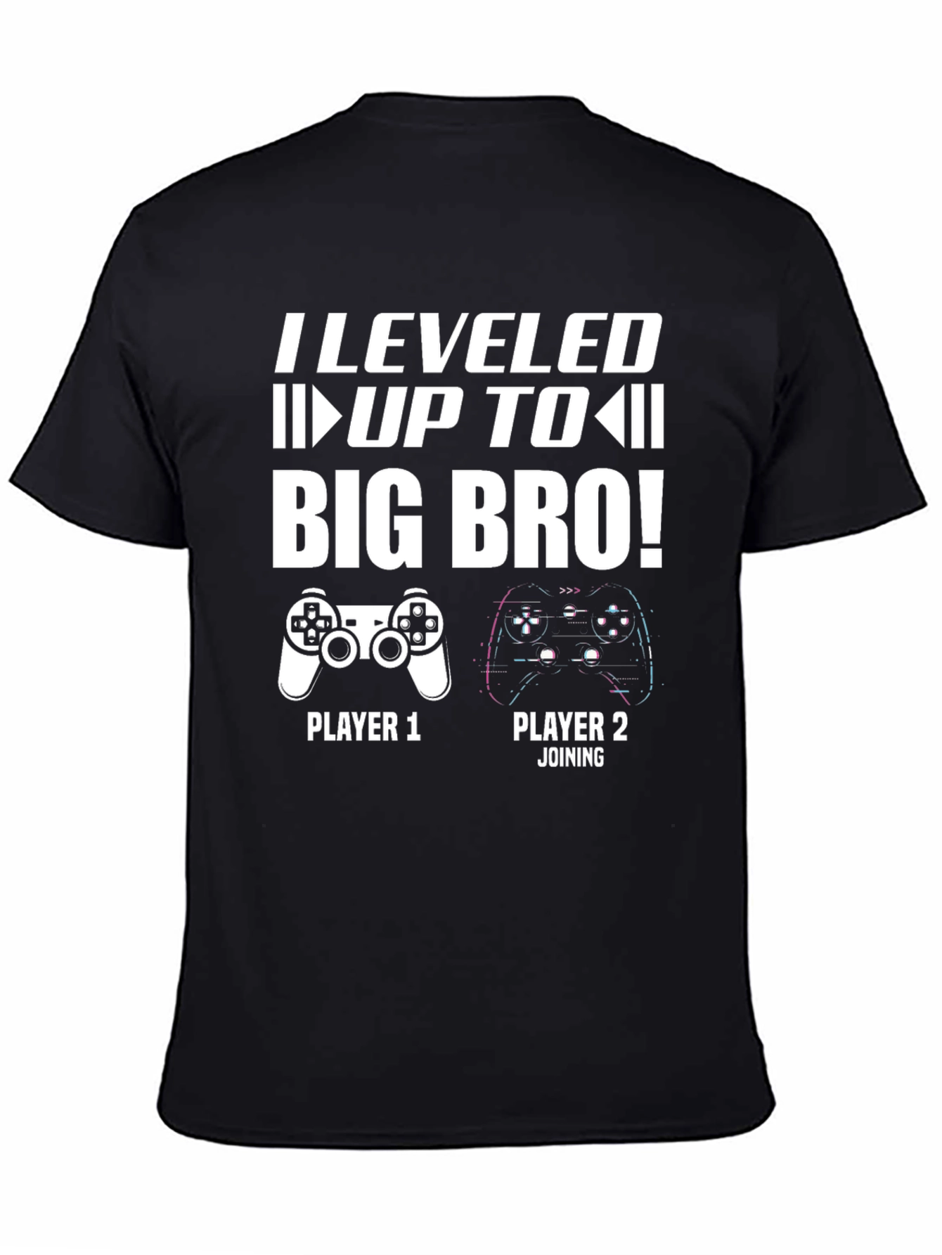 Level Up to Big Bro T-Shirt - Gamer Announcement