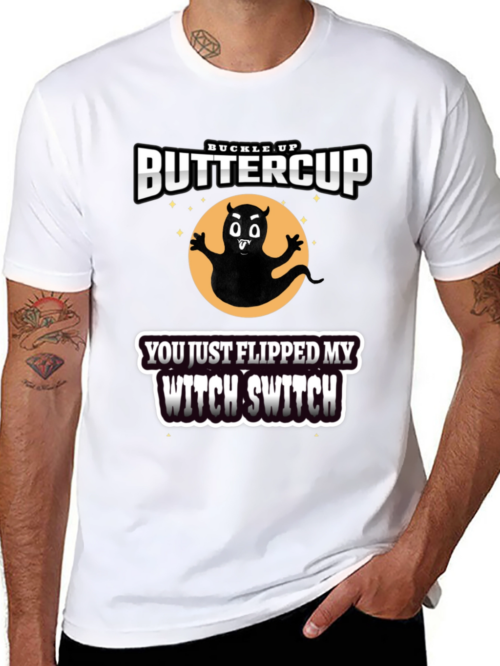 Buckle Up Buttercup Witch T-Shirt