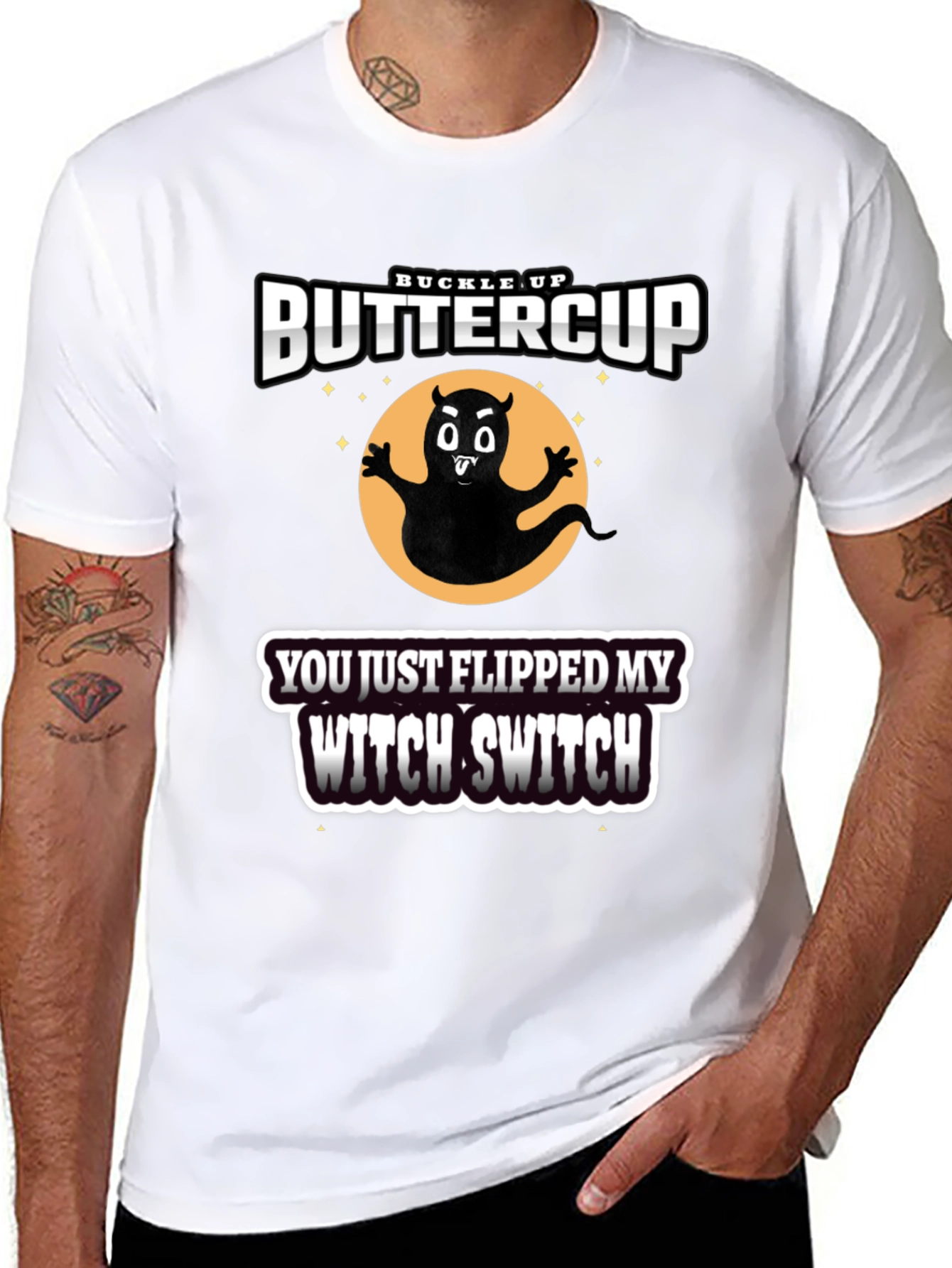 Buckle Up Buttercup Witch T-Shirt