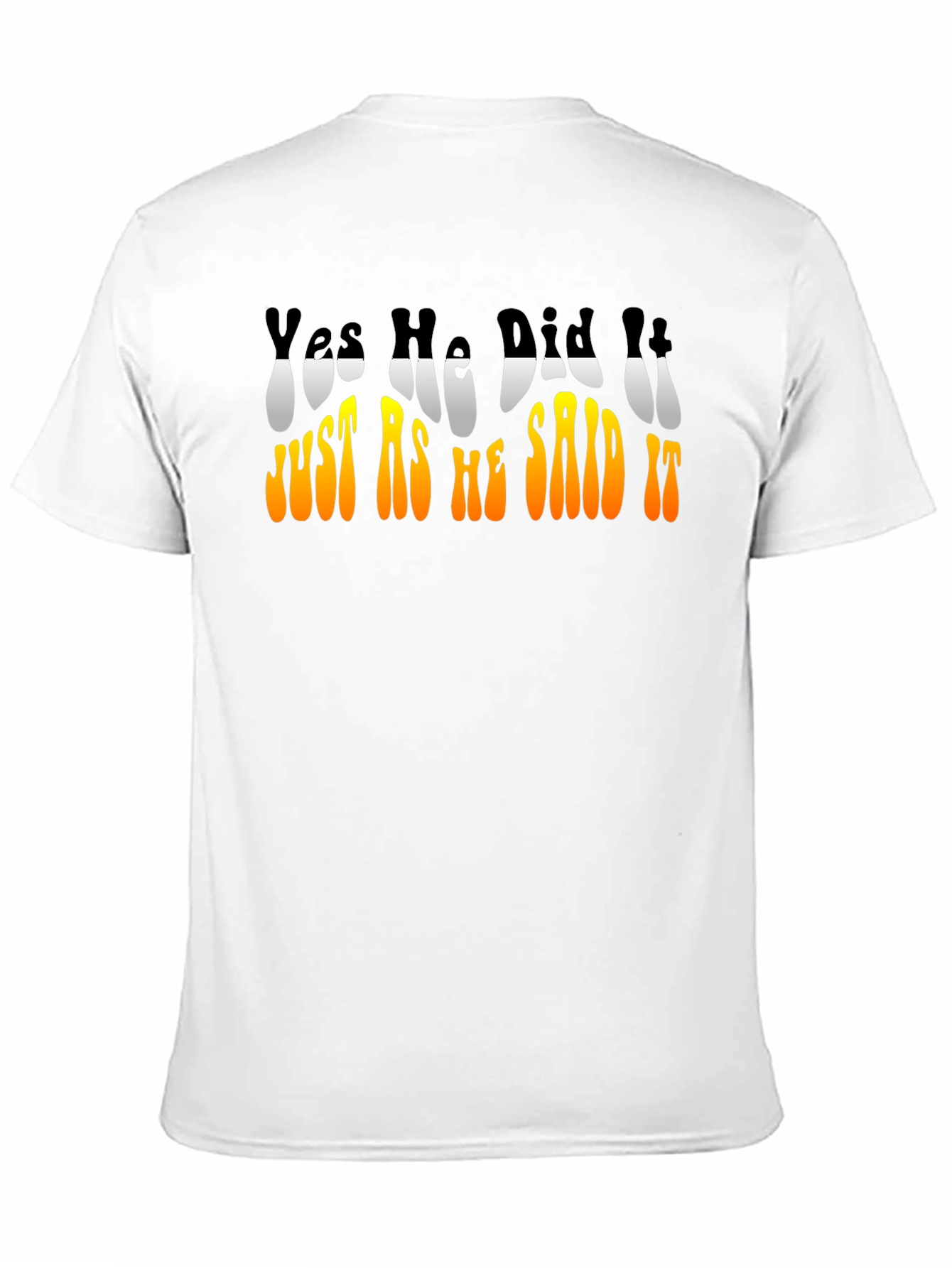 Retro Yes He Did It Graphic T-Shirt