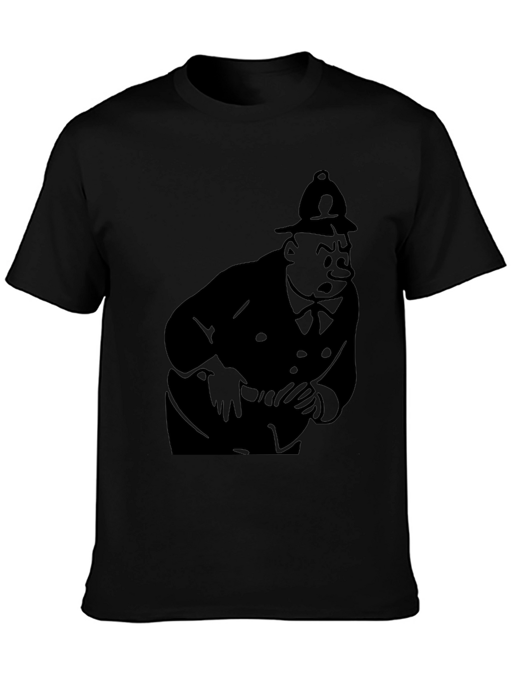 Black Tintin Thompson T-Shirt