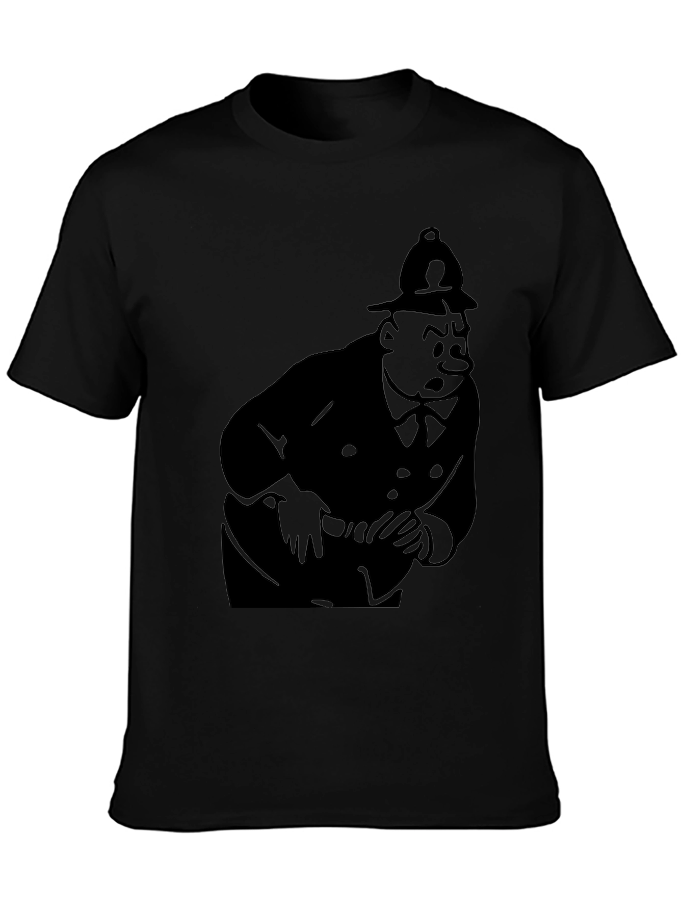 Black Tintin Thompson T-Shirt