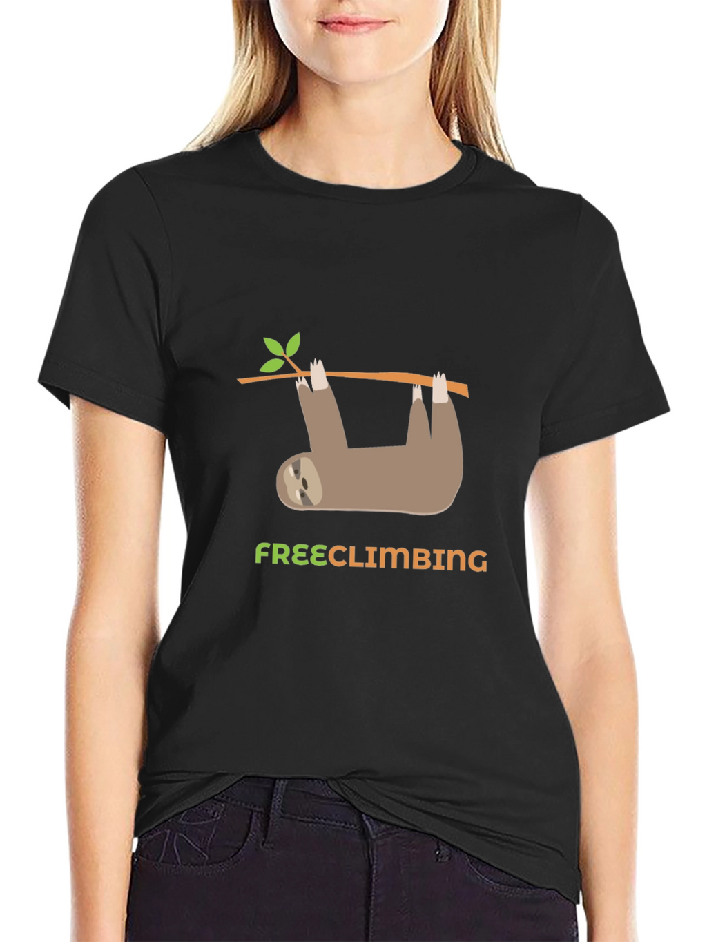 Sloth Free Climbing Graphic T-Shirt