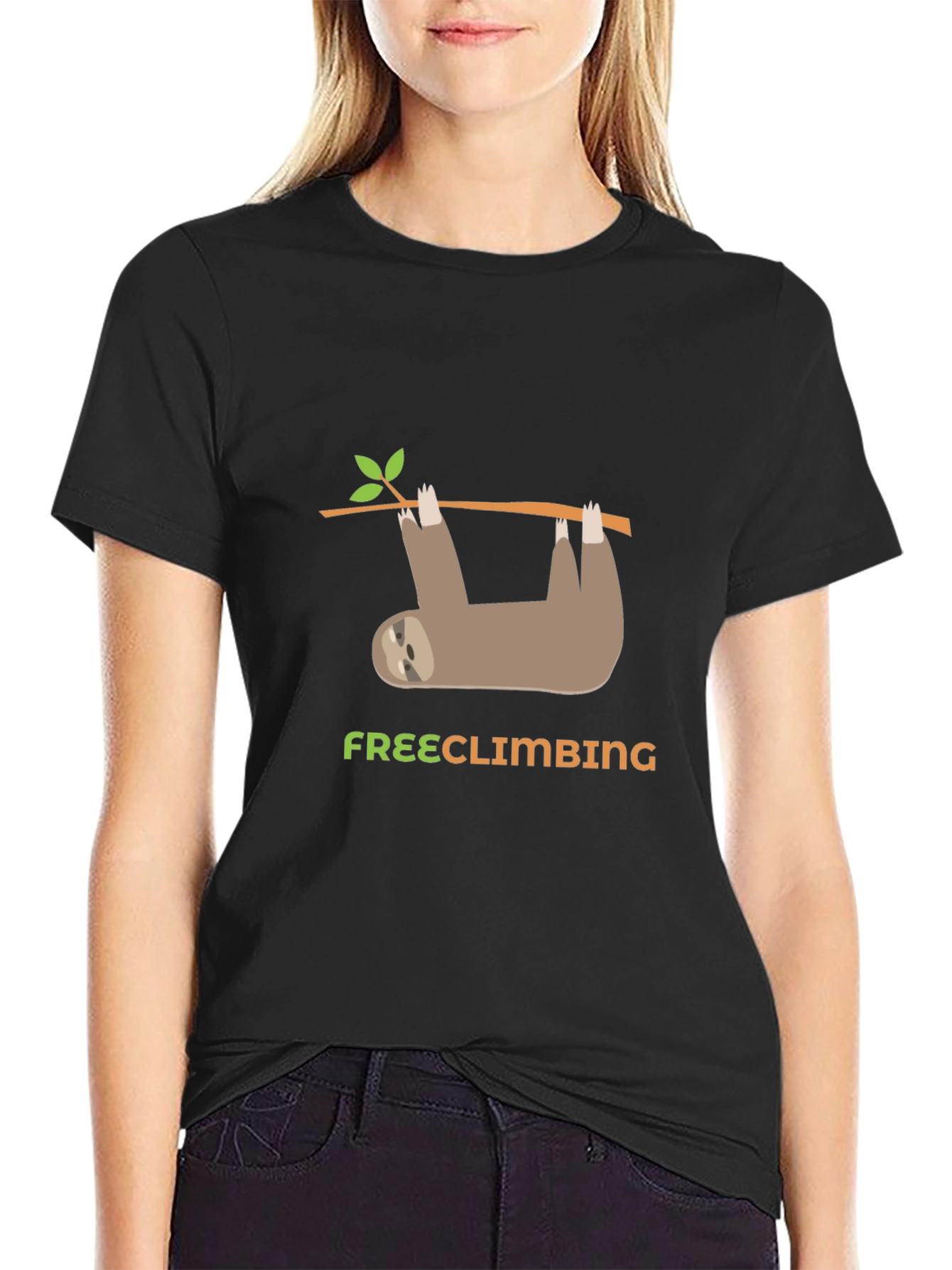 Sloth Free Climbing Graphic T-Shirt