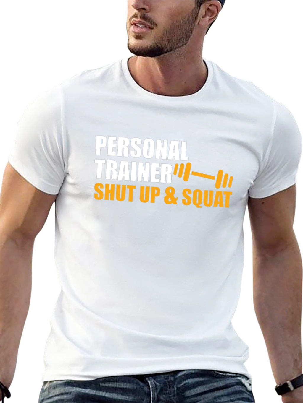 Personal Trainer Shut Up & Squat Graphic Tee