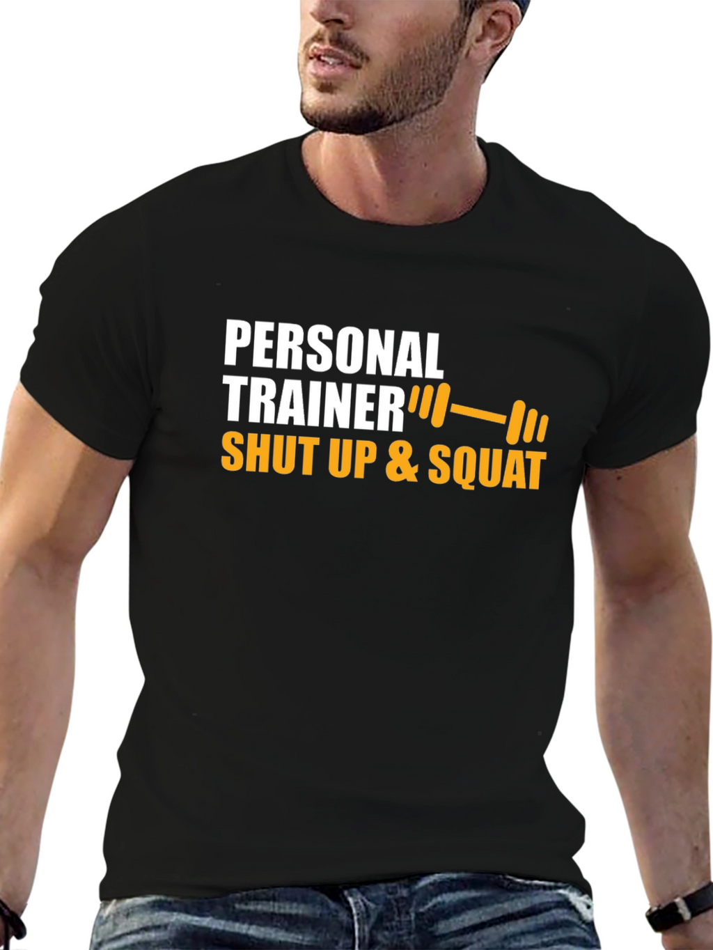 Personal Trainer Shut Up & Squat Graphic Tee