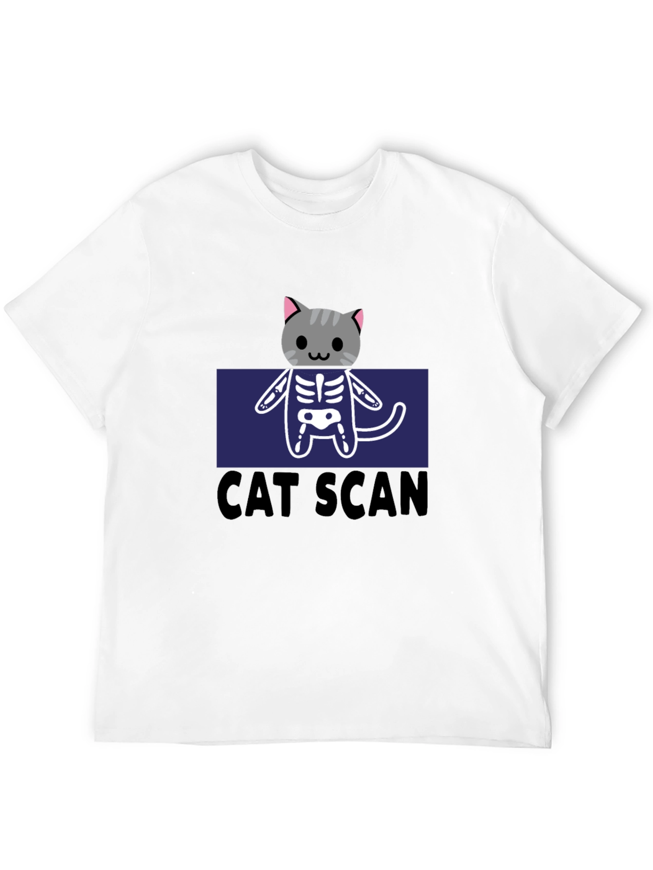 Cat Scan Funny Graphic T-Shirt