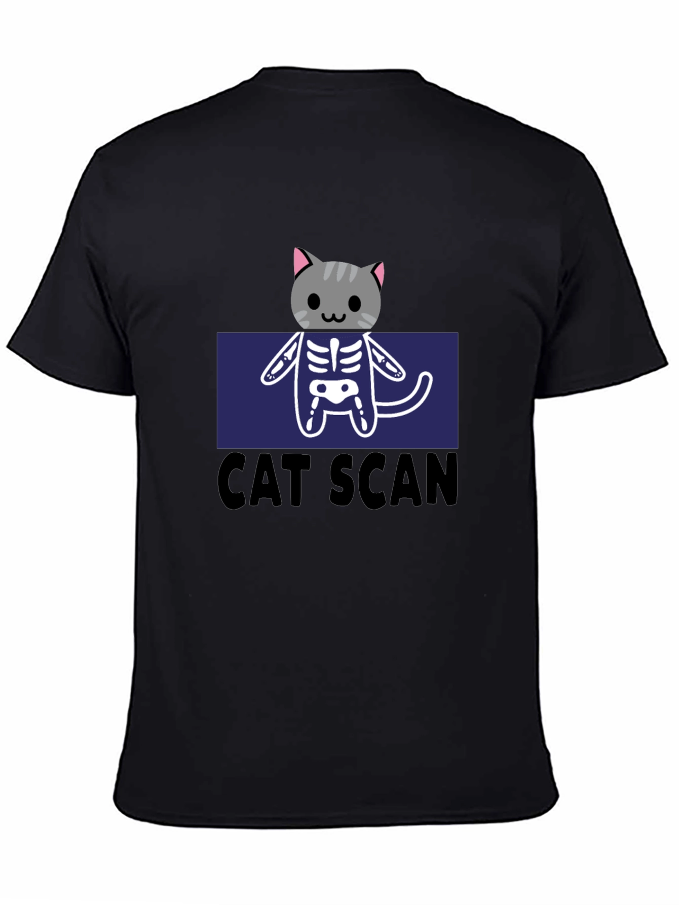 Cat Scan Funny Graphic T-Shirt