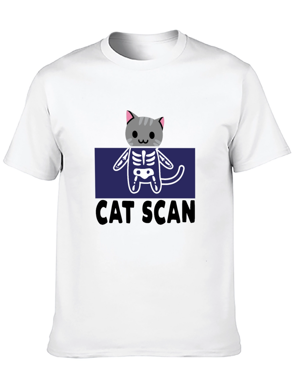 Cat Scan Funny Graphic T-Shirt