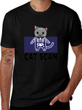 Cat Scan Funny Graphic T-Shirt