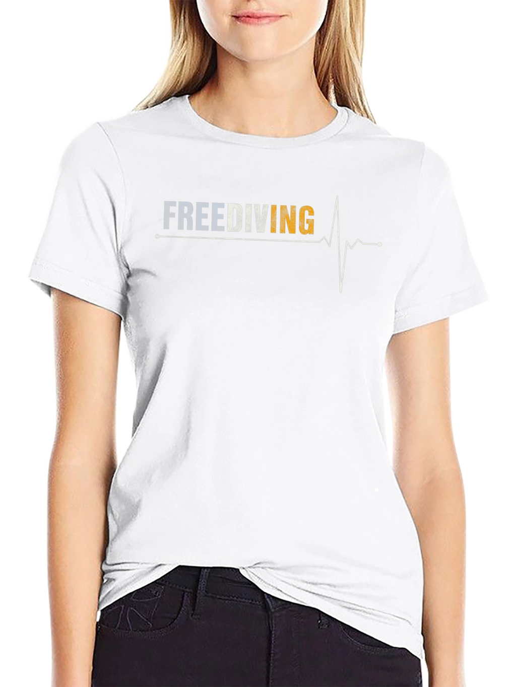 Freediving Heartbeat T-Shirt - Divers Graphic Tee