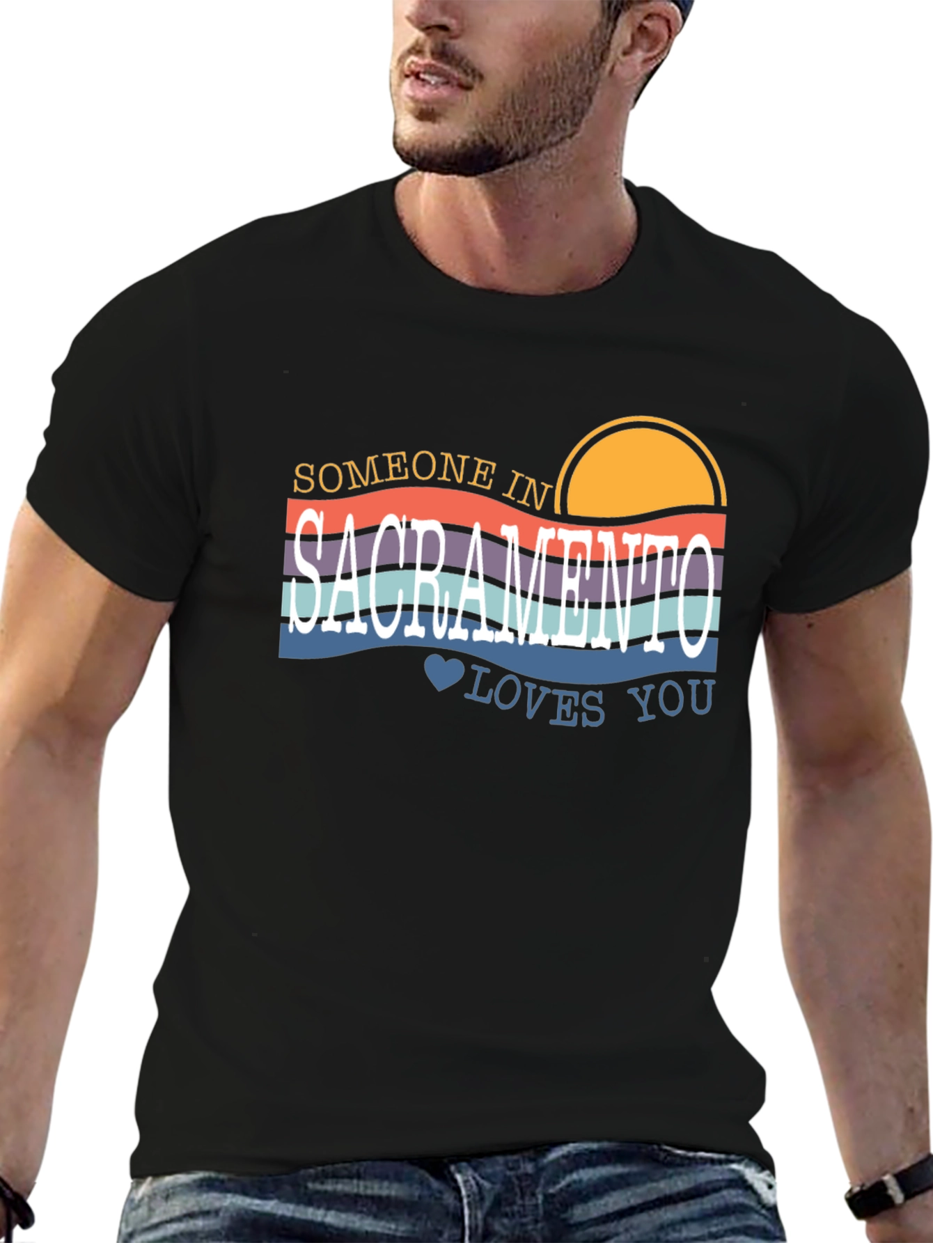 Sacramento Retro T-Shirt - Someone Loves You!