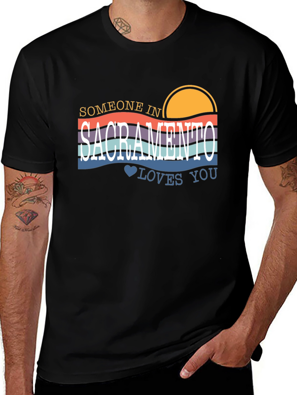 Sacramento Retro T-Shirt - Someone Loves You!