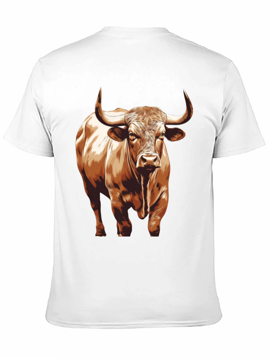 Bull Graphic T-Shirt - Black Cotton Tee