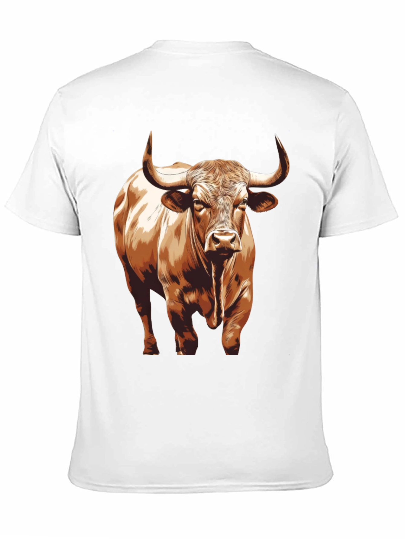 Bull Graphic T-Shirt - Black Cotton Tee