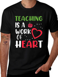 Teaching is a Work of Heart Graphic Tee