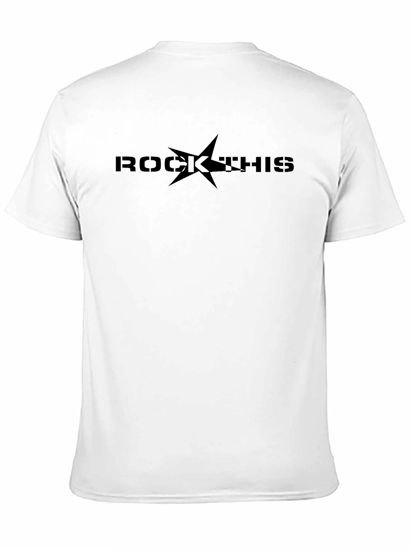 Rock This Graphic T-Shirt - Black Crew Neck Tee