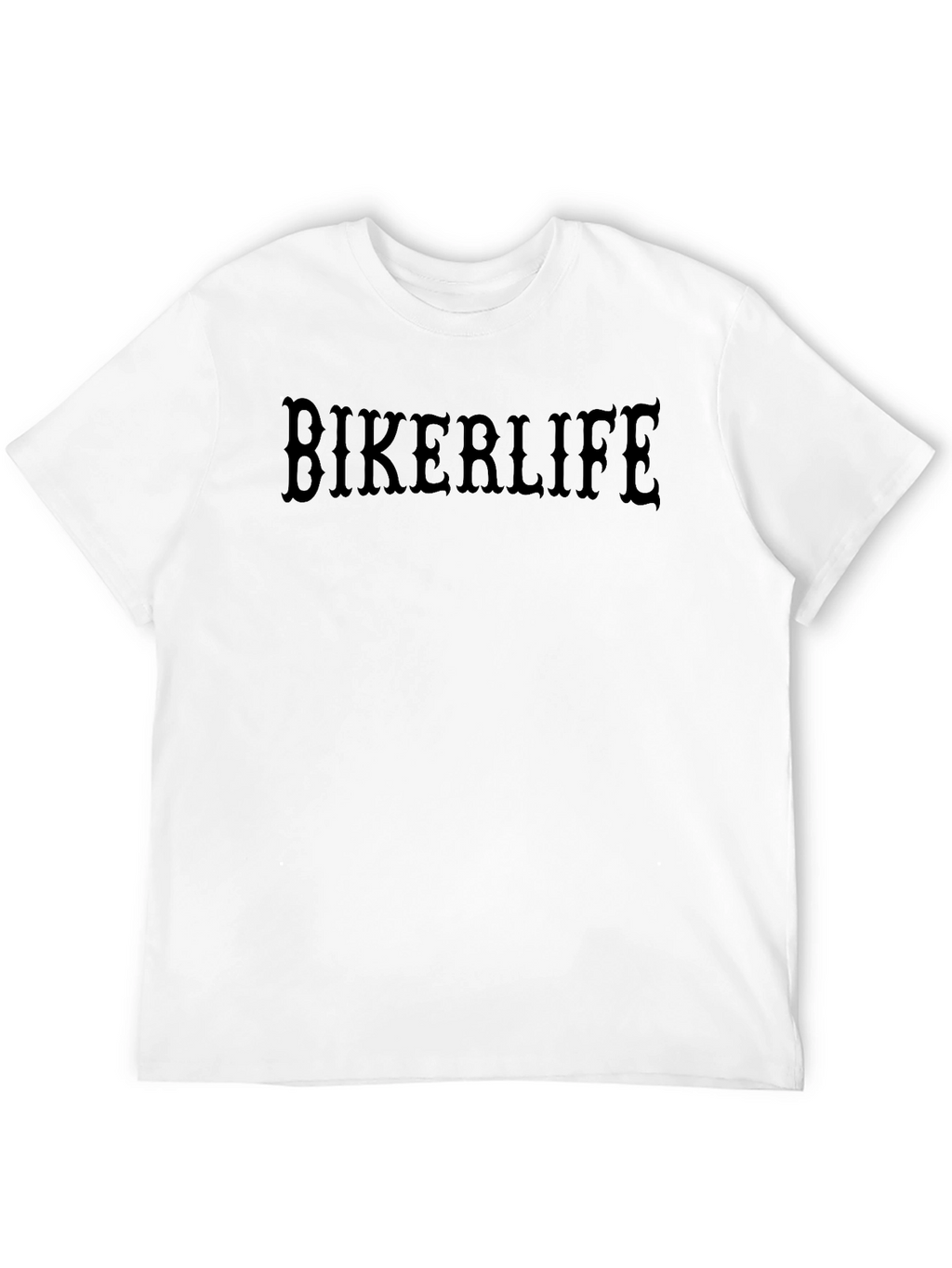 Bikerlife Black T-Shirt - Classic Motorcycle Style