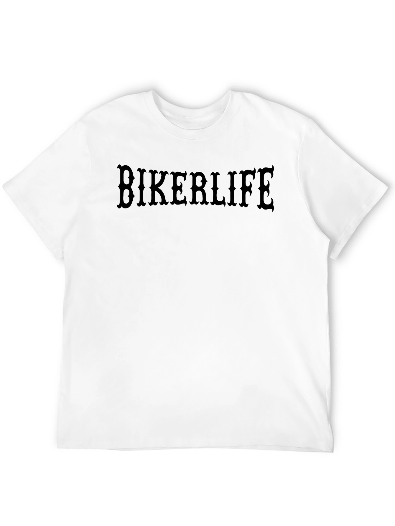 Bikerlife Black T-Shirt - Classic Motorcycle Style