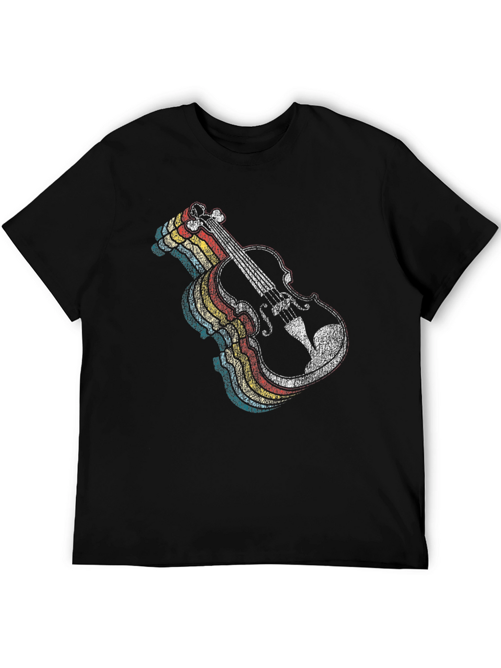 Retro Violin Graphic T-Shirt - Classic Music Lover Tee