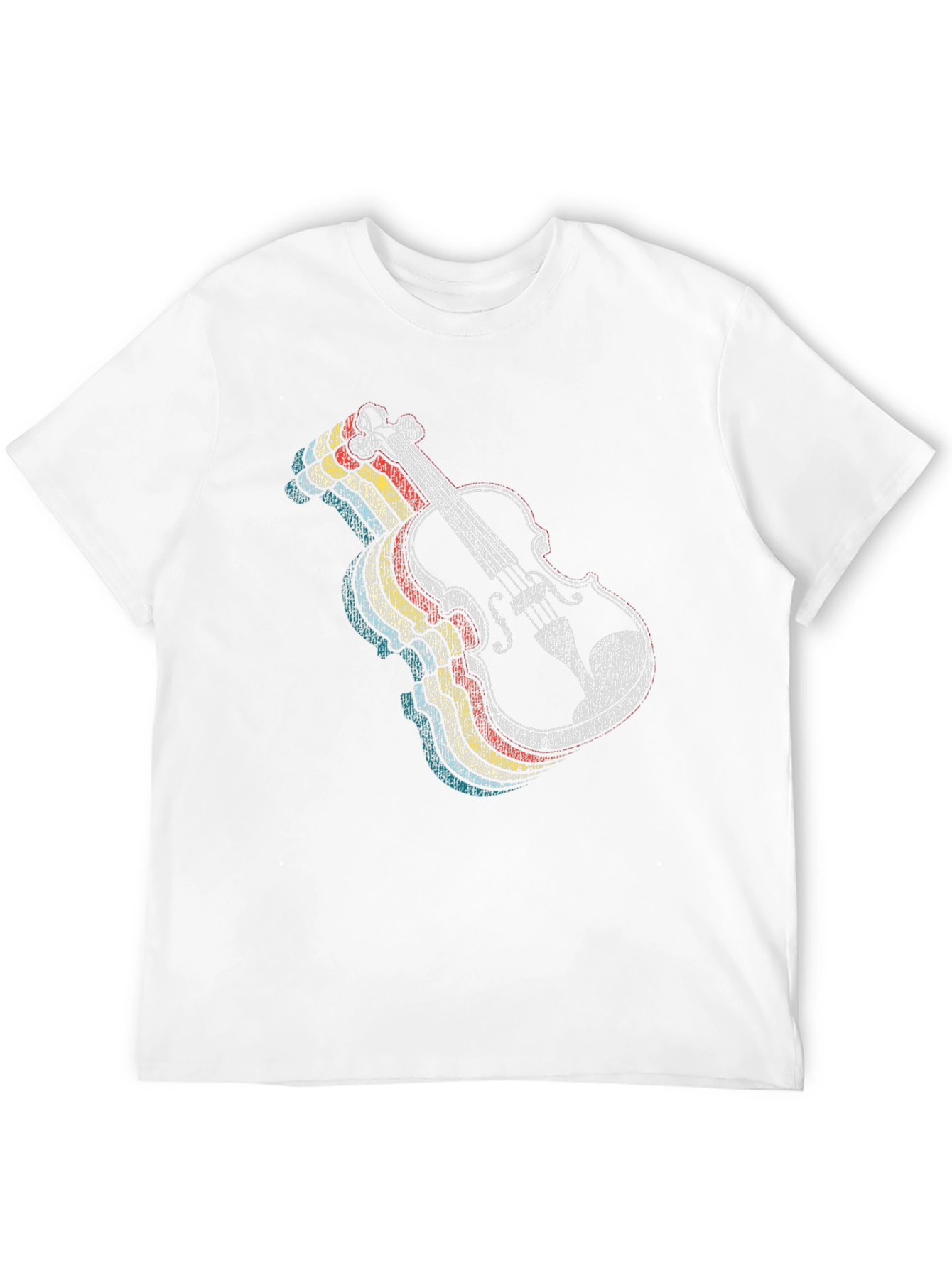 Retro Violin Graphic T-Shirt - Classic Music Lover Tee