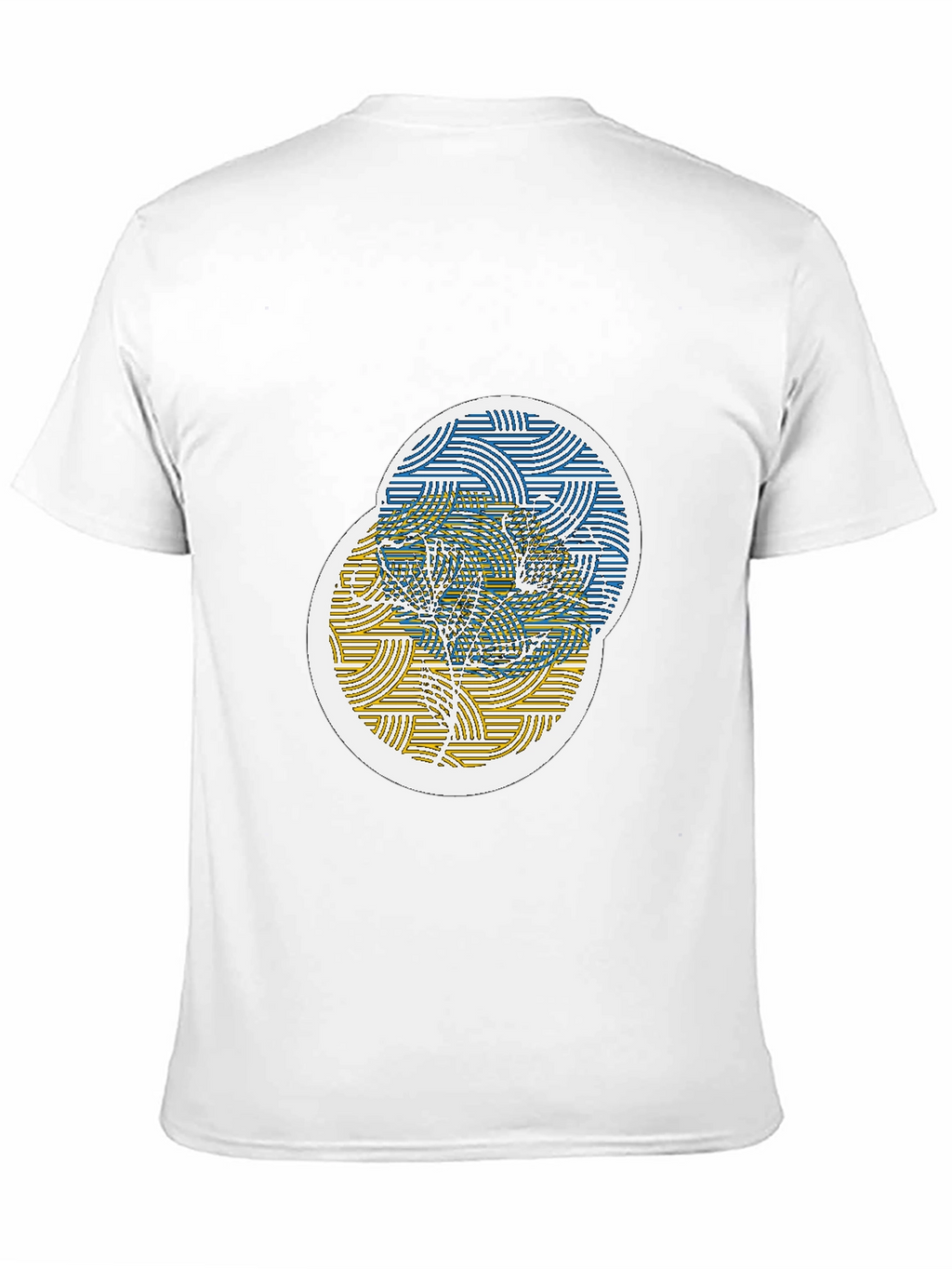 Unique Circle Graphic Black T-Shirt