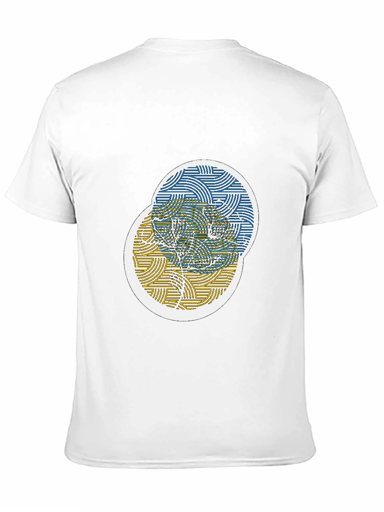 Unique Circle Graphic Black T-Shirt