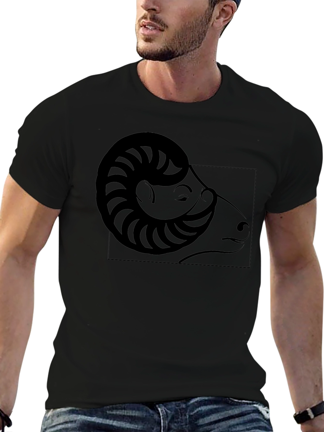Black Ram Graphic Tee - Stylish Casual Wear