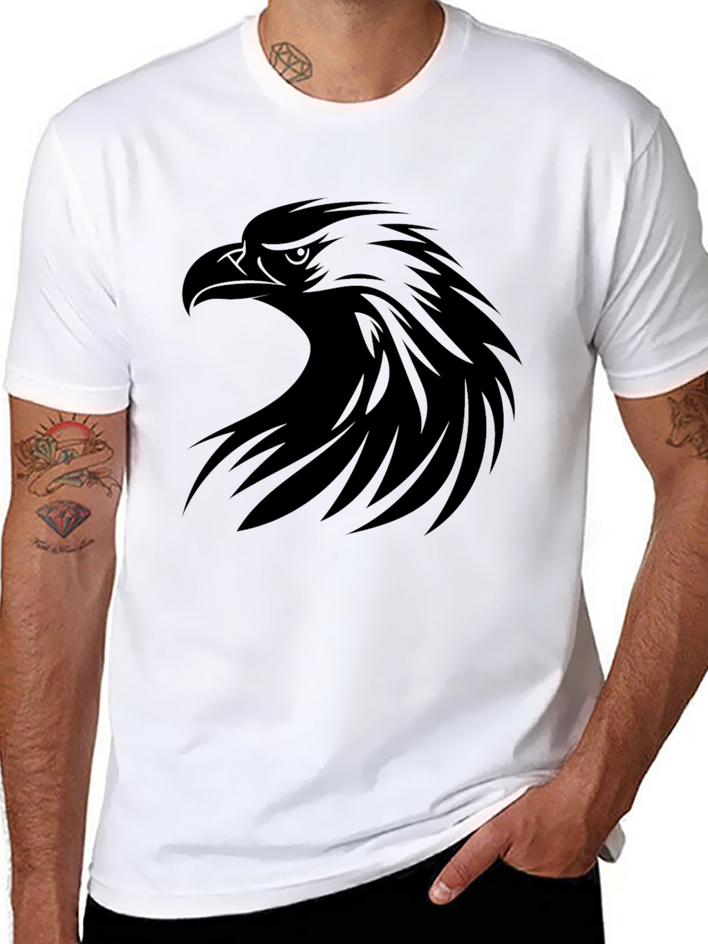 Black Eagle Graphic Tee - Bold & Stylish