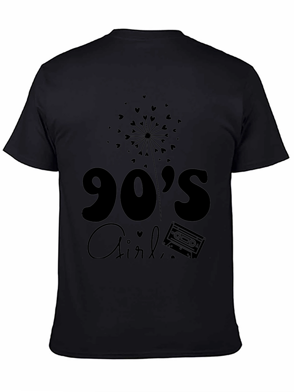 90s Girl Black Graphic Tee