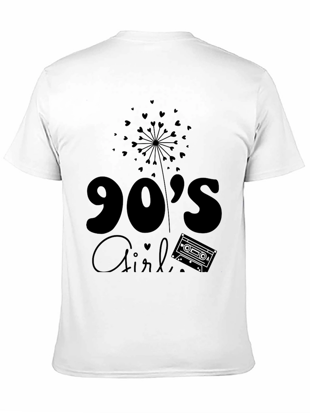 90s Girl Black Graphic Tee