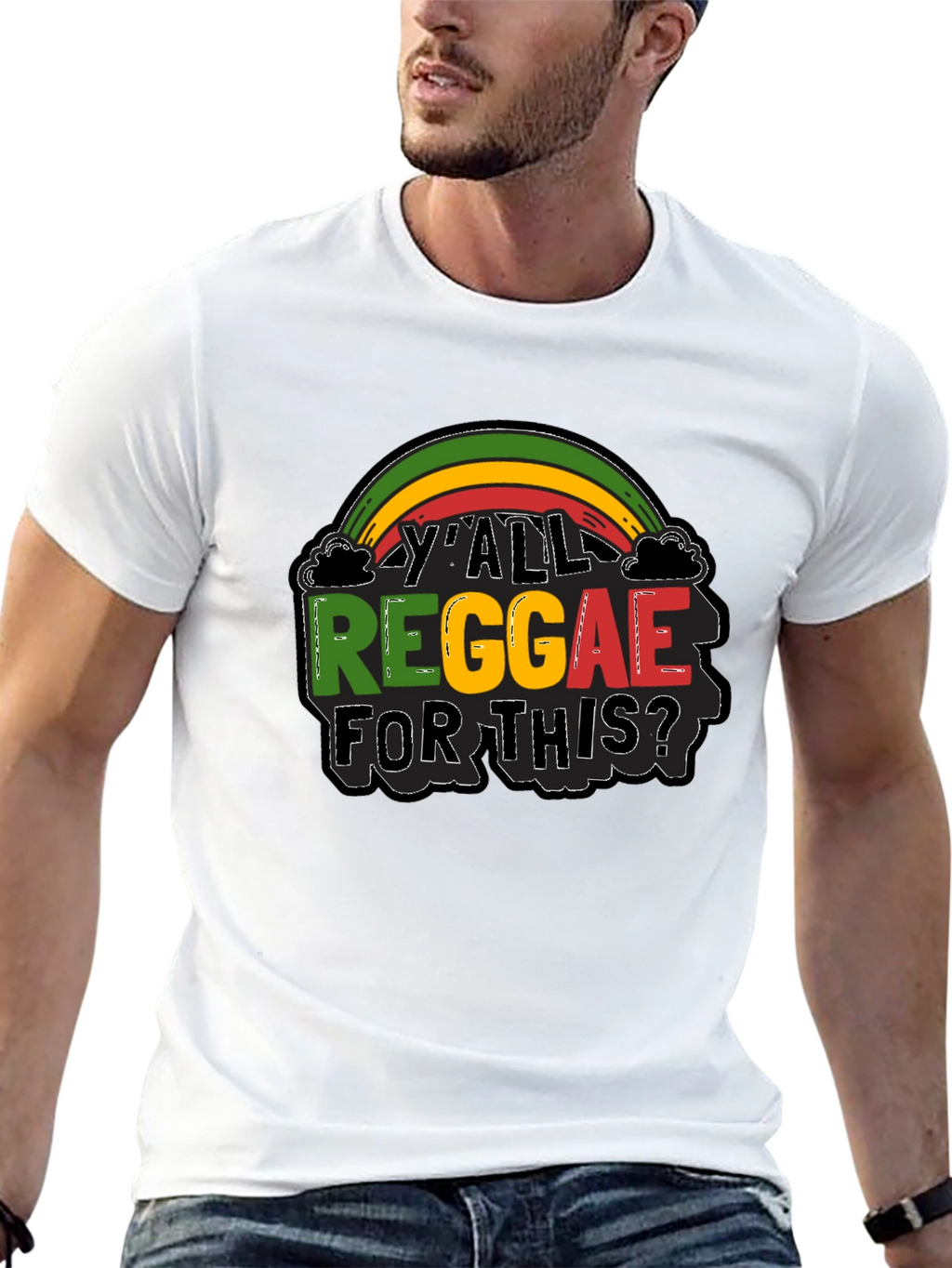 YAll Reggae For This? Graphic Black T-Shirt
