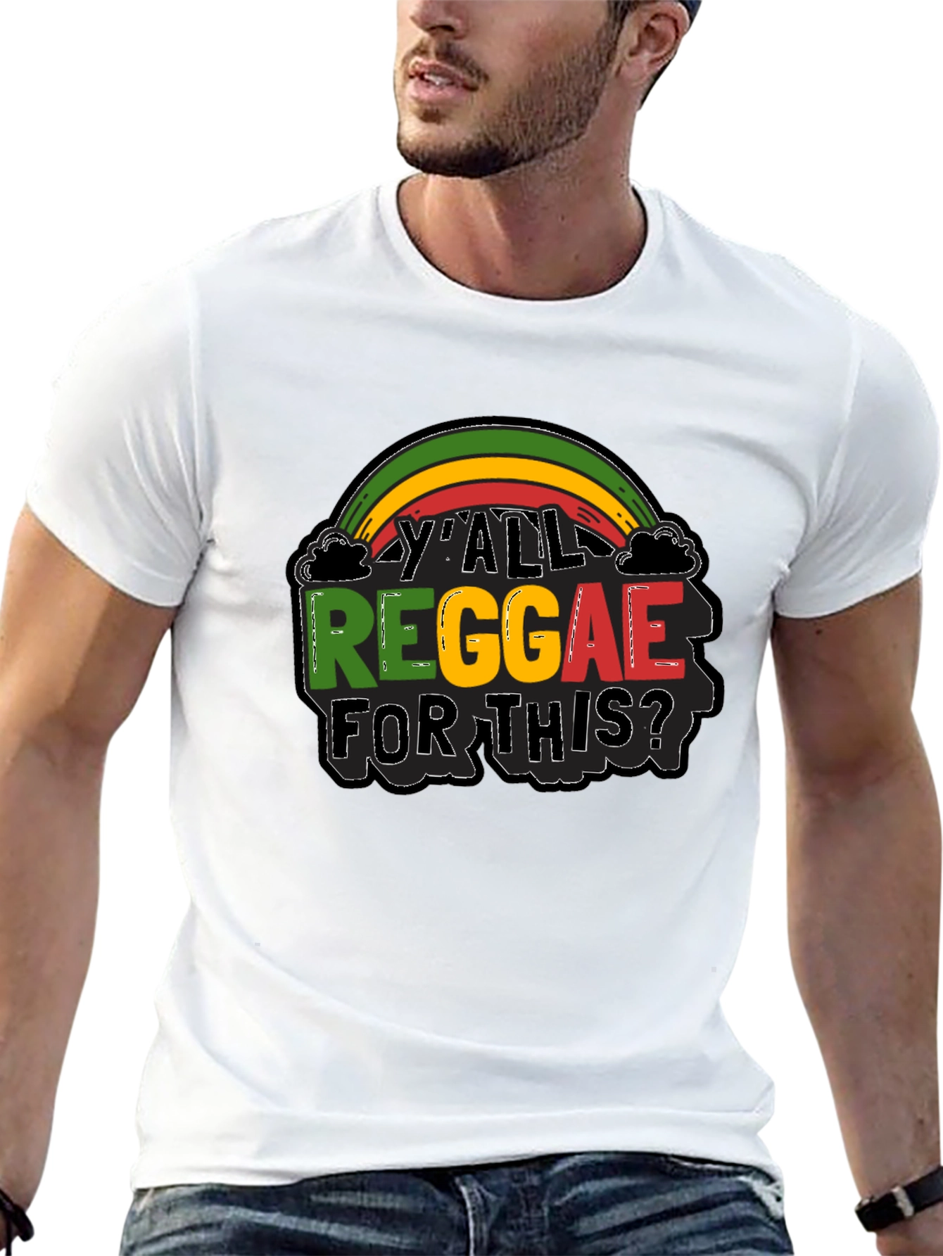 YAll Reggae For This? Graphic Black T-Shirt