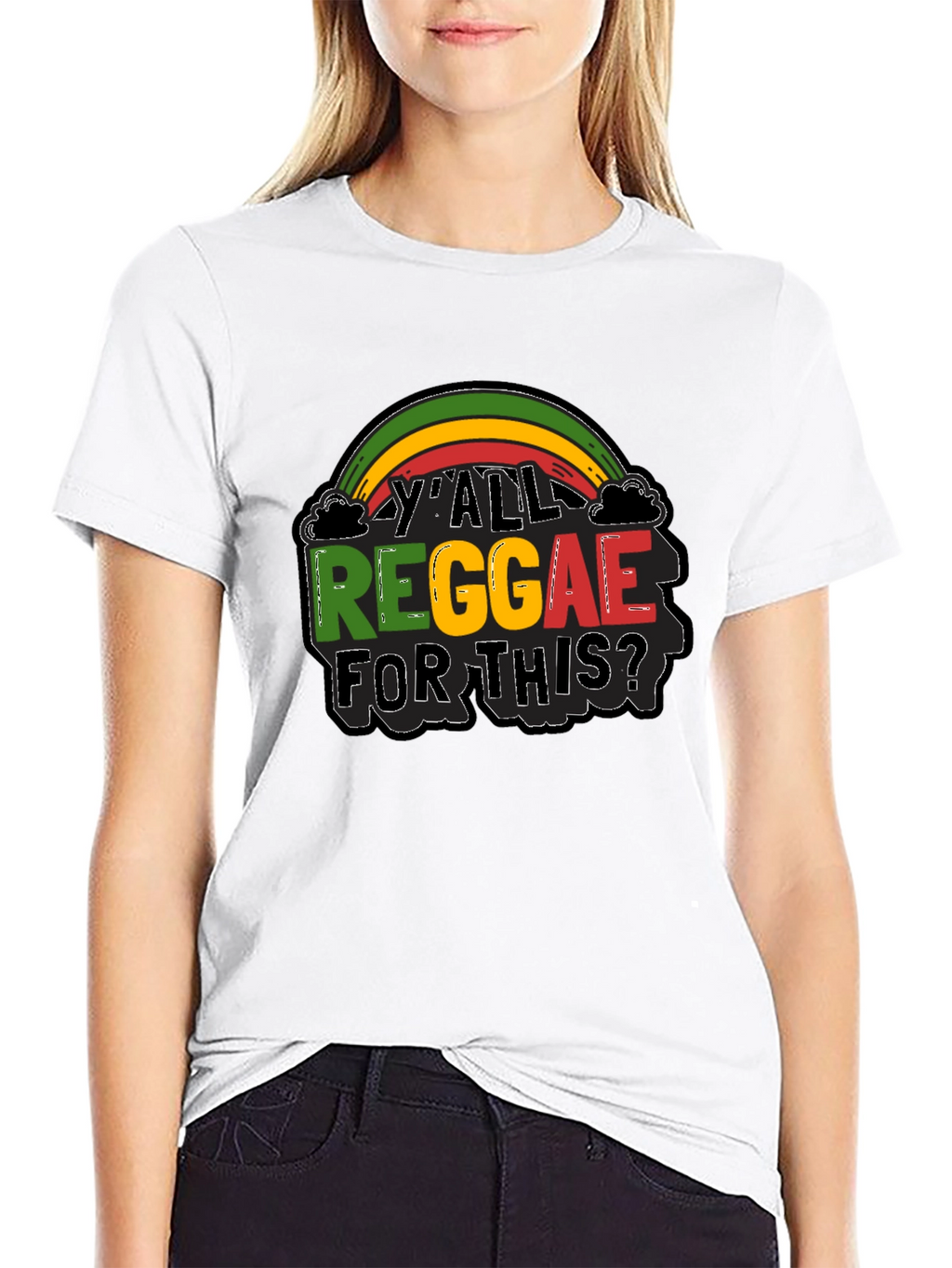 YAll Reggae For This? Graphic Black T-Shirt