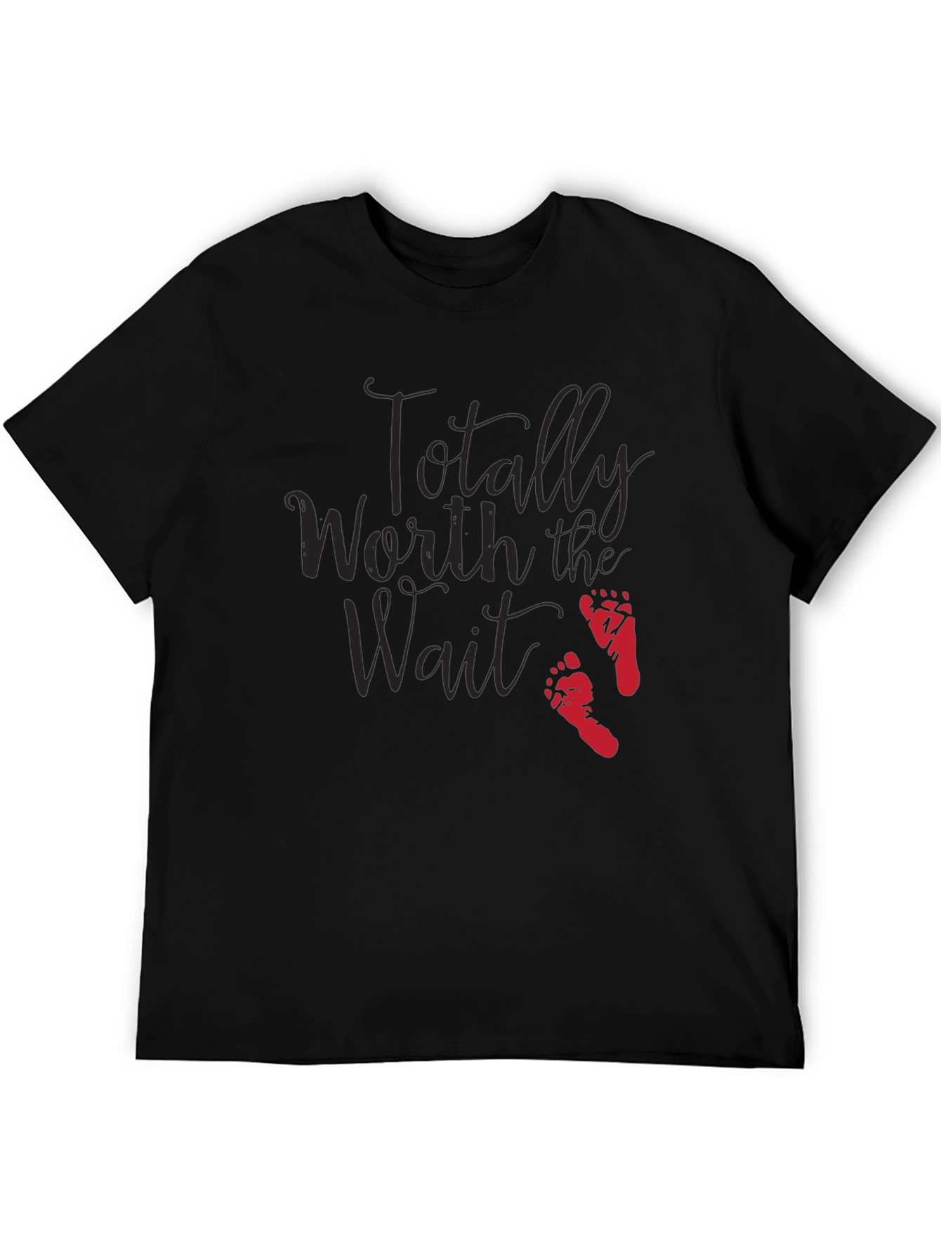 Totally Worth the Wait - Baby Footprint T-Shirt