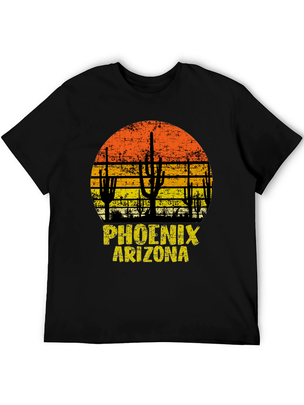 Phoenix Arizona T-Shirt Sunset Cactus Graphic Tee