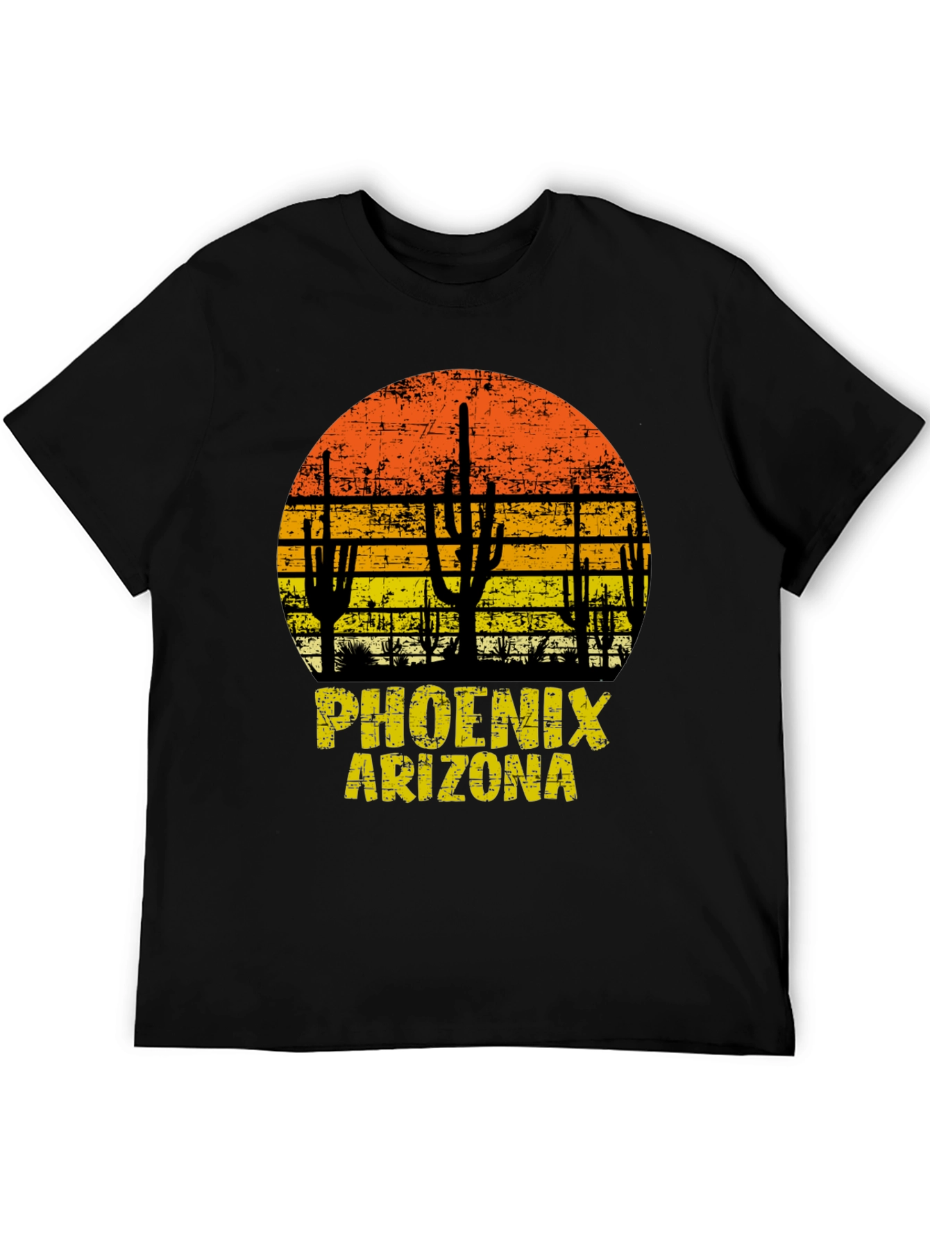 Phoenix Arizona T-Shirt Sunset Cactus Graphic Tee