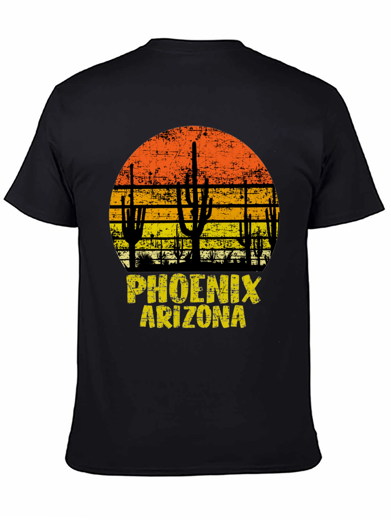 Phoenix Arizona T-Shirt Sunset Cactus Graphic Tee