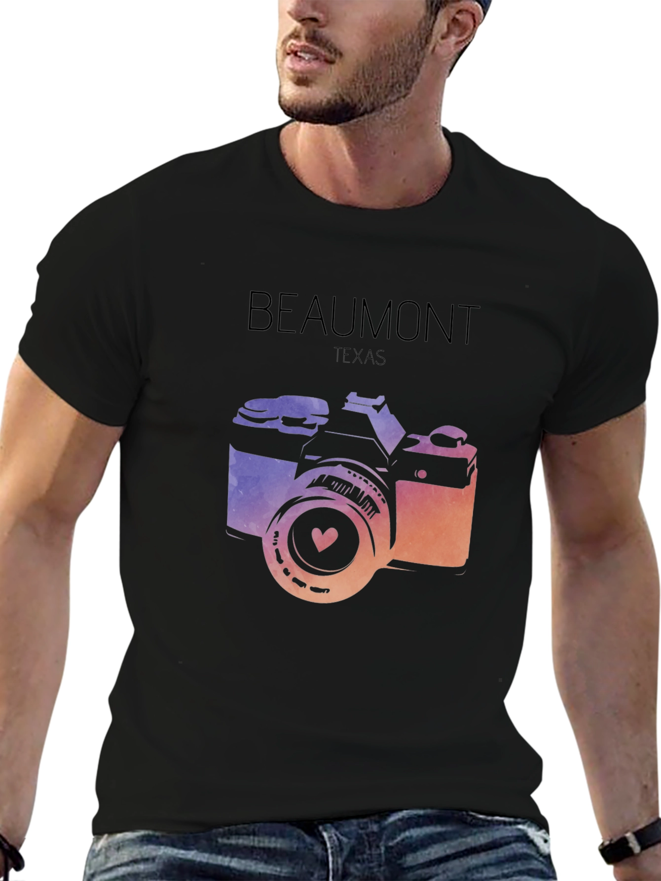 Beaumont Texas Camera Graphic T-Shirt