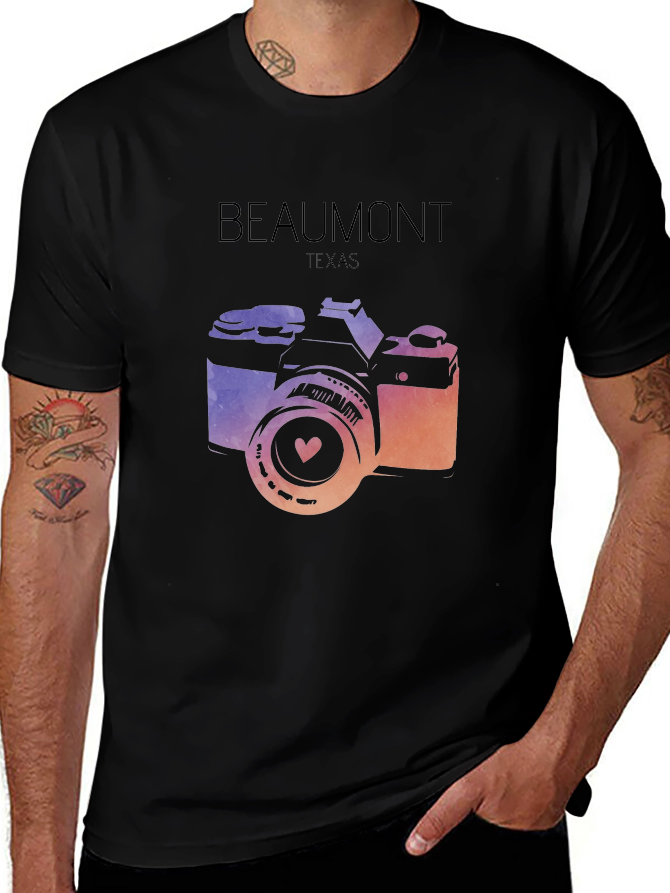 Beaumont Texas Camera Graphic T-Shirt