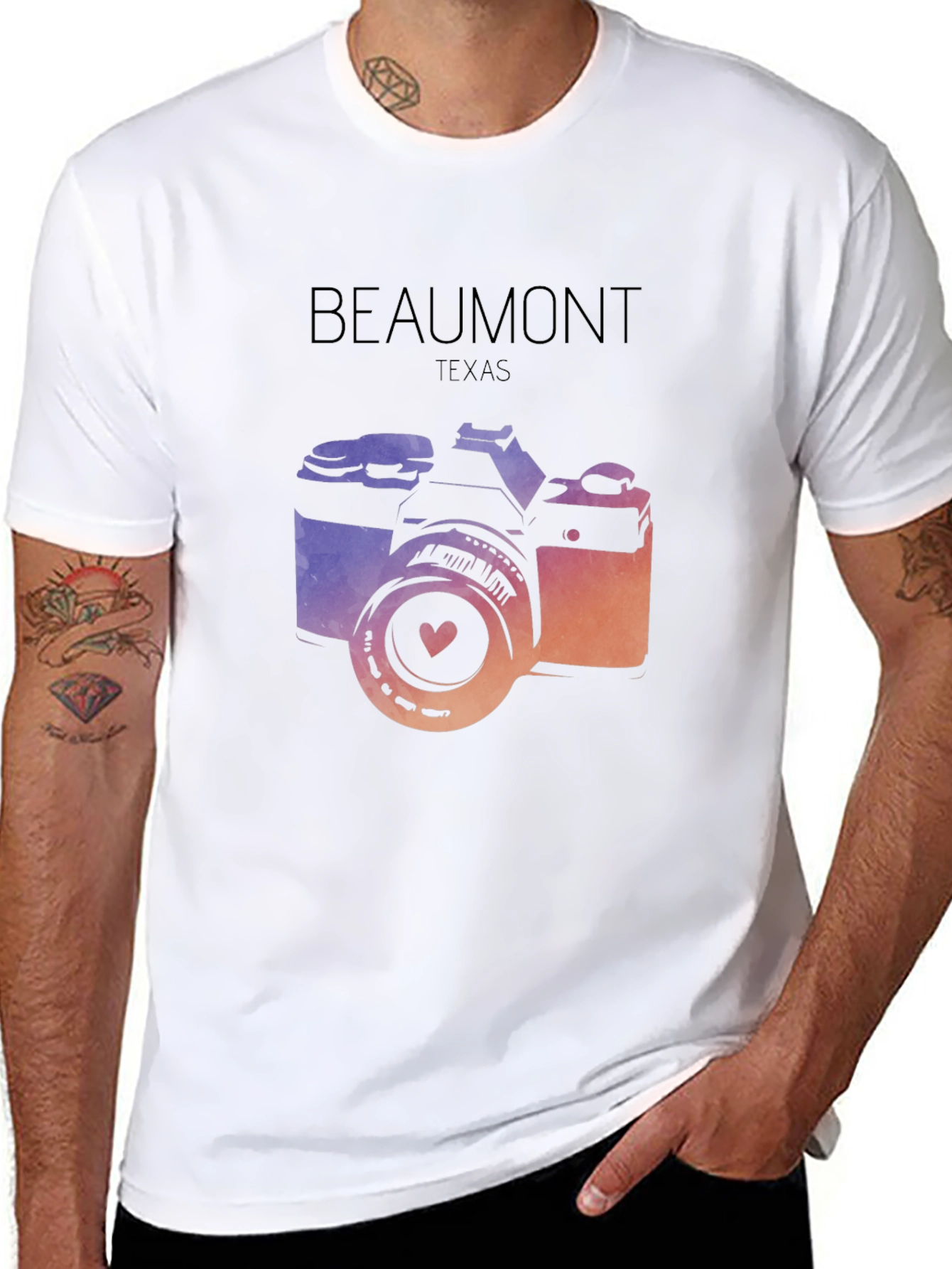 Beaumont Texas Camera Graphic T-Shirt