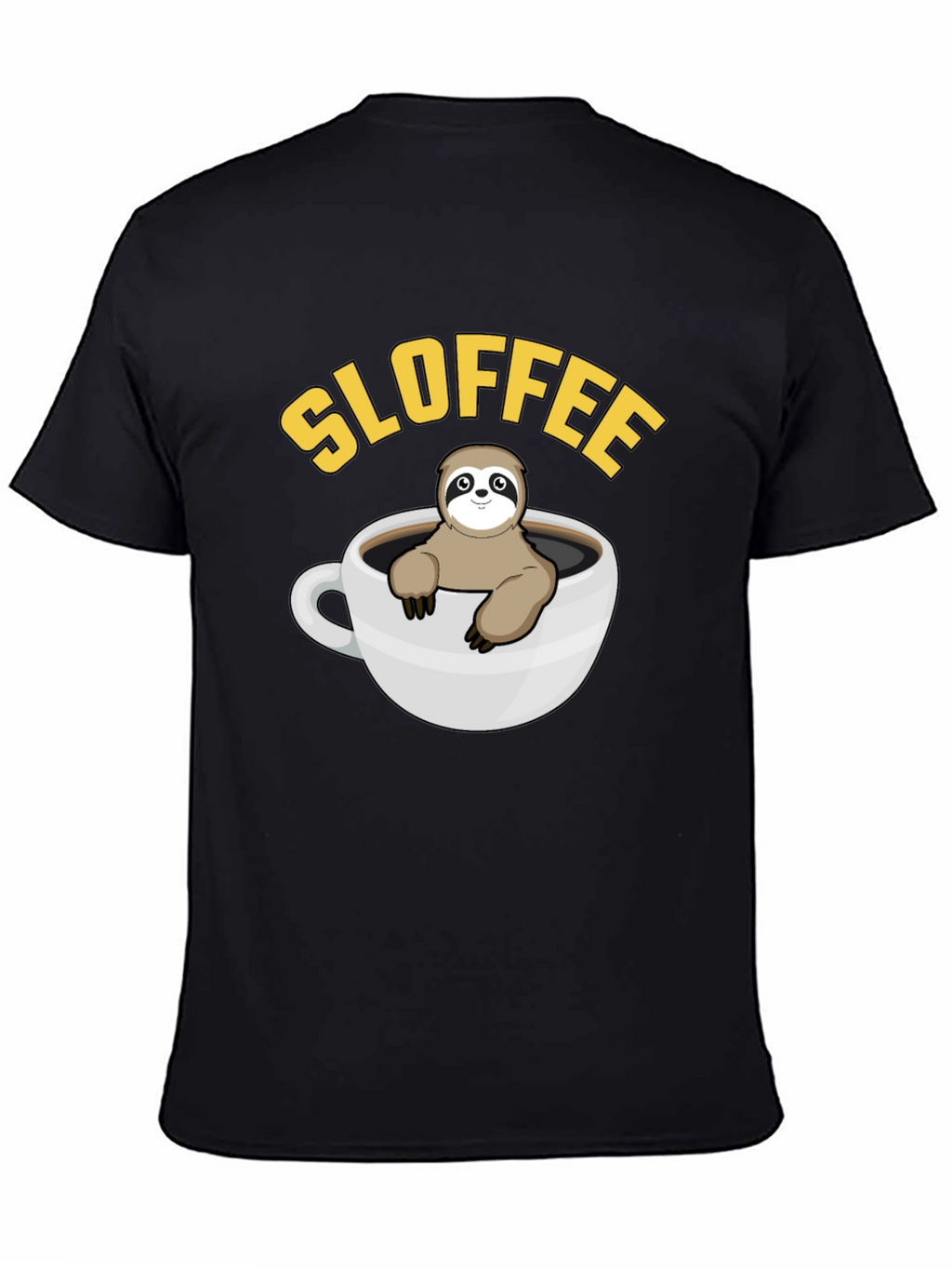 Sloffee Sloth Coffee T-Shirt Cute Animal Graphic Tee