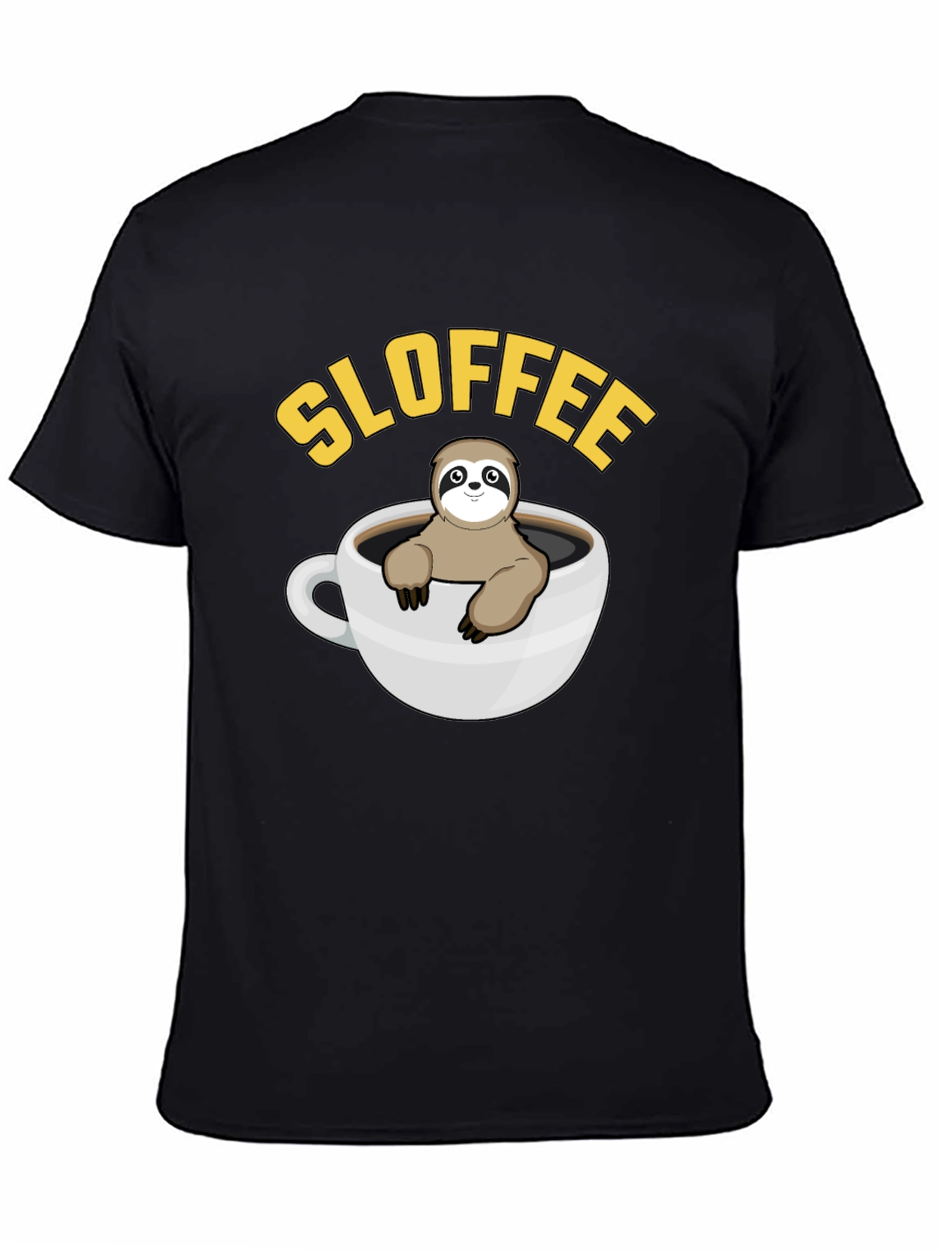 Sloffee Sloth Coffee T-Shirt Cute Animal Graphic Tee