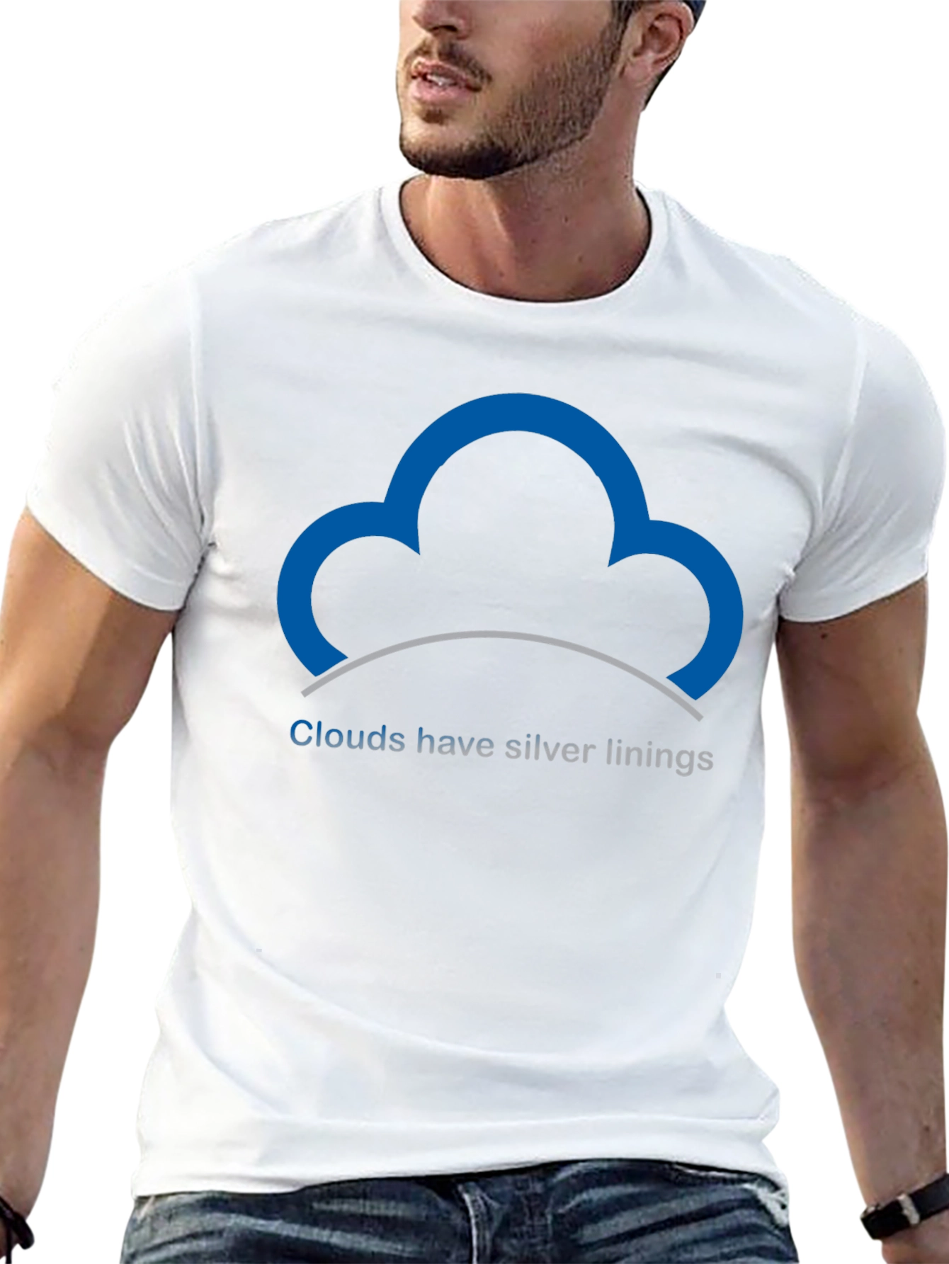 Optimistic Cloud T-Shirt - Silver Linings